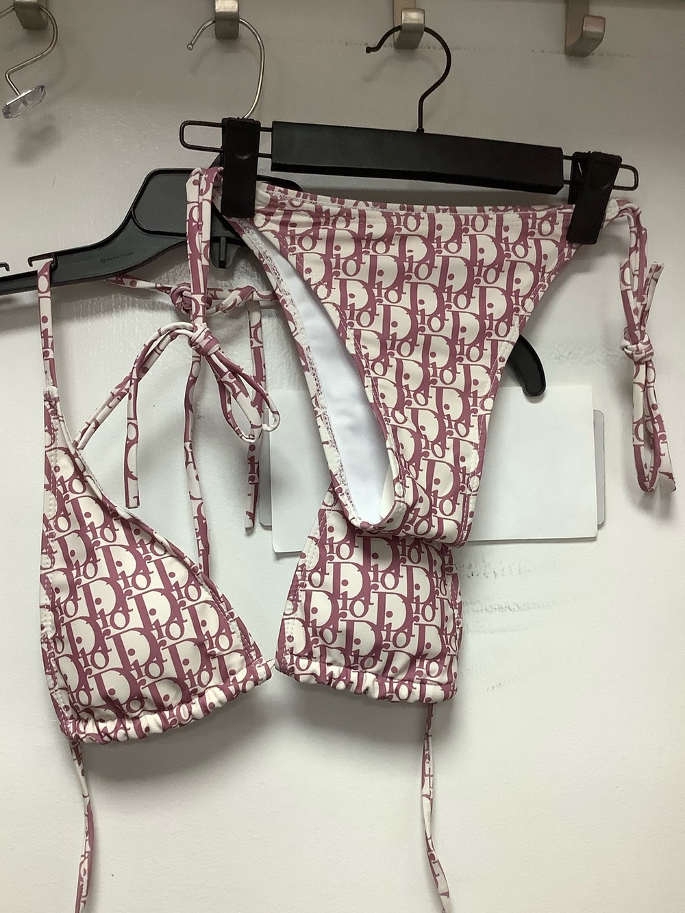 Pink Monogram Bikini